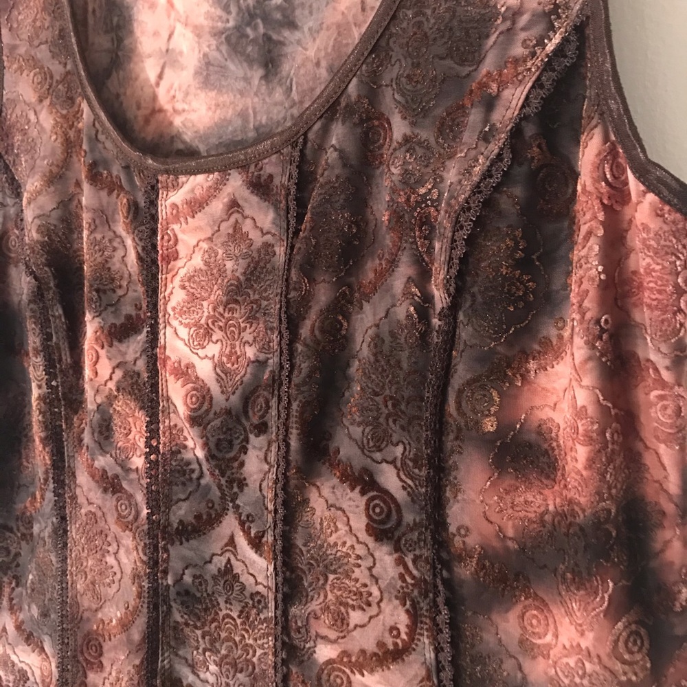 CATO - Sleeveless Dressy Top -Brown Size Small - Picture 4 of 9